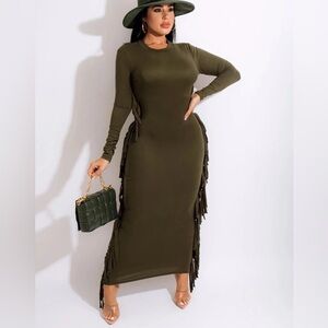 Maxi long sleeve dress